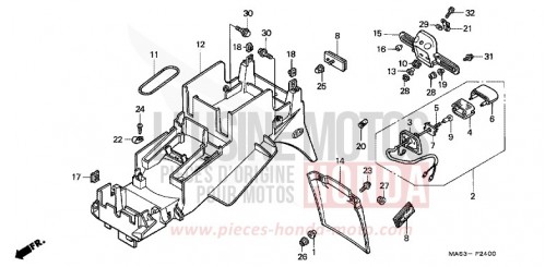 PARAFANGO POSTERIORE CBR900RRW di 1998
